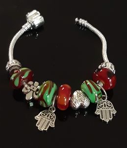 Green & Red Brecelet Style Pandora