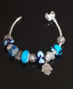 Light blue Brecelet Style Pandora