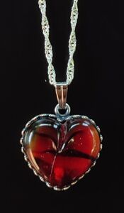 Red heart pendant